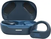 JBL Endurance Peak 3, JBL Pure Bass Sound, Up to 50 Total Hours of Playback with Speed Charge, IP68 dust and Water Proof, Ambient Aware & Talk Thru, 4-Mic Crisp, Clear Calls, Blue