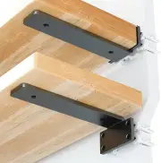 Shelf Brackets 6 Inch (1/5") Thick, 6 Pack Floating Hidden Shelf Brackets