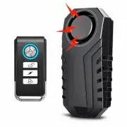 113dB Bike Alarm Wireless Vibration Motion Sensor Waterproof Motorcycle Alarm 1x