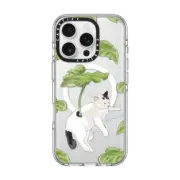 iPhone 16 Pro Clear Case MagSafe Compatible Summer Cat