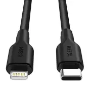 EFM 30W Dual Port Wall Charger with Type C to Lightning Cable 1M - EFPW30U938BLA