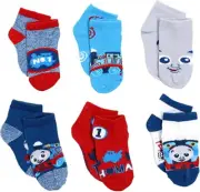 Thomas the Tank Engine ☆ Baby Boys' 6 Pack Socks ☆ Sizes 18-24 Months