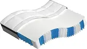 Pocket Spring Mattress, Medium Plus Firmness, Queen Size 152 x 203 cm, Foam Layered Comfort with Quilted Design, Supportive 7-Zone Structure for Pressure Relief, Removable Cover