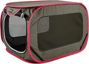 PetEase Large Pop Up Kennel,Collapsible Travel Pet Crate, Indoor and Outdoor Portable Dog Enclosure, Portable Pet Car Seat Kennel (Coffee, Large)