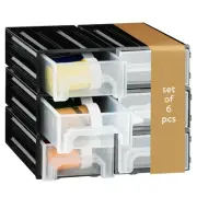 Small Parts Organiser with 6 Drawers - Sorting Box Made of Plastic - Screw Or...