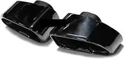 18 to 21 Compatible For BMW X3X4G01G02 exhaust Tip modification of the original car's square mouth tail throat square tail nozzle(Black pair)