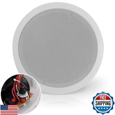 Pyle Ceiling and Wall Mount Speaker - 8” 2-Way 70V Audio Stereo Sound Subwoof