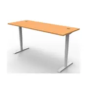 Adjustable Workstation Beech And White 1800X700Mm