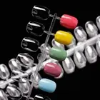 240Pcs False Nail Tips Color Card Practice Display Showing Shelf Manicure Tool y