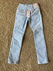 Gymboree Girls Super Skinny Corduroy pants- Light Blue- Size 6- Adjustable- NEW