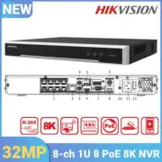 Hikvision DS-7608NI-M2/8P 8K 8CH NVR POE Network Video Recorder System 2 SATA