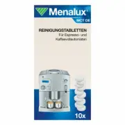 Menalux Cleaning Tablets Tabs for Espresso Coffee Makers 10 Pcs L 18 cm MCT DE