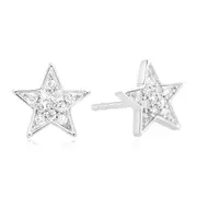 Celebration Sterling Silver with Round Brilliant Cut 0.14 CARAT tw of Lab Grown Diamonds Studs