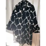 NWT Ann Taylor wool blend giraffe print MAC coat. Gorgeous lined coat. Size M