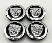 Set Of 4 Wheel Center Caps Hub Cap Black 59mm For Jaguar X Type Xk Xf Xj Xj8 Xj6