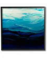 Stupell Acrylic Resin Sea Ocean Waves Cresting Abstract by Barbara Bilotta