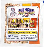 4108 Great Northern Popcorn Premium 8 Ounce Popcorn Portion Packs, Case of 40