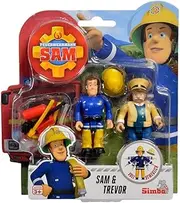 Simba Sam & Trevor Fireman Sam Game Figures Set Toys