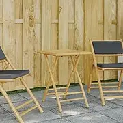 Garden Table Folding Garden Table 55x55x75 cm Bamboo