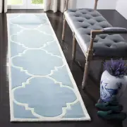Safavieh Chatham BLUE / IVORY 2'-3" X 9' Runner - CHT730B-29