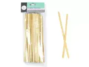 100pc Wooden Craft Stick Paddle Pop Sticks Coffee Stirrers Waxing Ice Cream