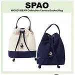 [SPAO] WOODI BEAR 系列帆布水桶包斜挎包