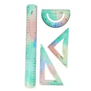 Bendable Ruler Plastic Ruler Shatterproof Straight Ruler Colorful Flexible Ruler
