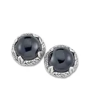 Samuel B. Jewelry Sterling Silver Black Onyx Studs