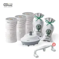 在飛比找PChome24h購物優惠-【GW水玻璃】分離式除濕機6件組 含還原座(送烘鞋架)