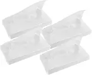 TOBBOMEY 4packs Car Visor Tissue Pack Soft Three-Layer Unscented Pocket Tissues for Travel Auto Visor Home Use Sensitive Practical Refill Option for Any Situation