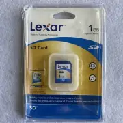 NEW Lexar 1GB SD Memory Card for older Cameras, PDA, GPS, Computers, Machines