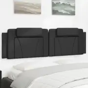 Black Faux Leather Headboard Cushion 180 cm Soft Upholstered Bed Backrest