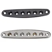 Durable 8-Hole Metal Electric Guitar Bridge Thru Body String Ferrules Plate F