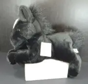 Aurora Flopsies Black Stallion Horse Plush NWT Raven 13"