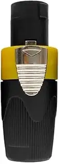CCWUTQF 1PC 4 Pole Plug Speaker Powercon Connector Male Professional Audio Power Plug(Yellow)