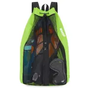 Swim Bag Mesh Drawstring Backpack Beach Backpack for Swimming Gym and Workout...