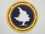 BEER STICKER ~ STORM PEAK Brewing ~ Steamboat Springs, COLORDO Tree Design