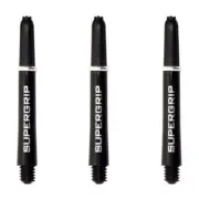 Harrows Supergrip Dart Shafts, Polycarbonate Stems, Short 35mm, Black (3 Sets)