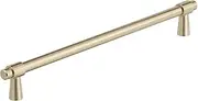 [Amerock] BP36861BBZ | Destine 8-13/16 inch (224mm) Center-to-Center Golden Champagne Cabinet Pull | Kitchen Cabinet Hardware | Furniture Hardware | Drawer Handle