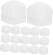 [HORIALENCE] 25pcs Reusable Chef Hats for Boy Girl Fun White Chef Costume Hats for Cooking and Baking for Birthday Parties and Role Play Activities