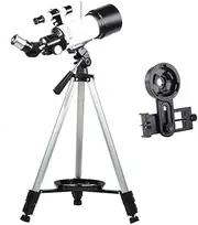 Telescope for Kids Beginners Adults, 70mm Aperture 400mm Telescope for Astronomy BAK4 Prism FMC Lens Astronomical Refrac
