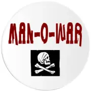 Man-O-War Pirate - 100 Pack Circle Stickers 3 Inch - Skull Crossbones
