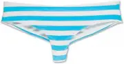 New Dakine Women's Mylee Cheeky Swim Bottom Medium Maui Stripe Blue White