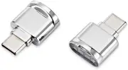 2Pcs USB 2.0 Type C USB-C to Micro SD SDXC TF Card Reader Adapter for Cell Phone