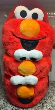 Super Cute Sesame Street Cookie Monster or Elmo Plush Easter Basket