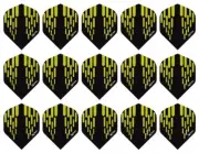 5 Sets XQMAX Contour 100 Micron Standard Dart Flights – Ships Tracking – Yellow