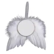 Wing Sublimation Mdf Christmas Tree Hangings Ornament Plumage Wing Decoration