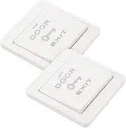 TIDTALEO 2pcs Automatic Reset Push to Exit Button Door Access Control System Plate Cover Wall Plate for Door Access Easy Install Suitable for Offices Schools