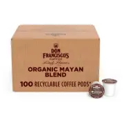 Organic Mayan Blend Medium-Dark Roast Coffee: 100 K Cups Compatible Single-Se...