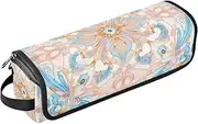 [sanluoli] Hot Hair Tools Travel Bag with Iron Mat Waterproof Portable Open Flat Travel Bag Paisley Elegant Art Travel Bag for Women